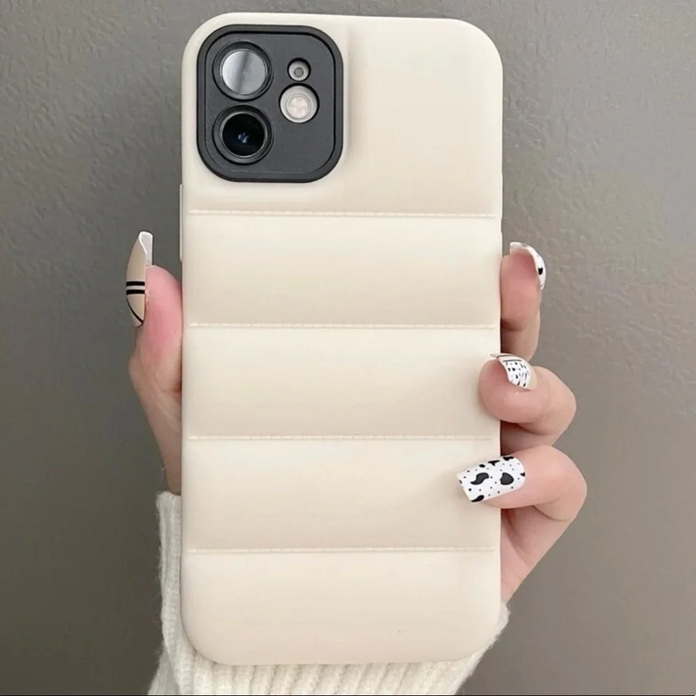 NWT White Puffer IPhone Case